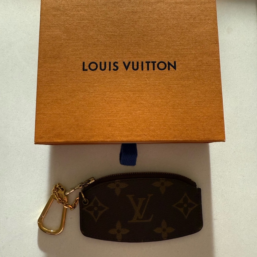 Louis Vuitton Brown Key Pouch (on the Real Real for $225) A STEAL!